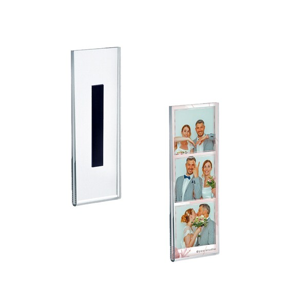 Clear Acrylic 2'' x 7'' Magnetic U-Frame, 2PK